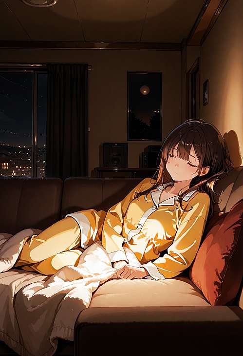 她于江海深处坠落