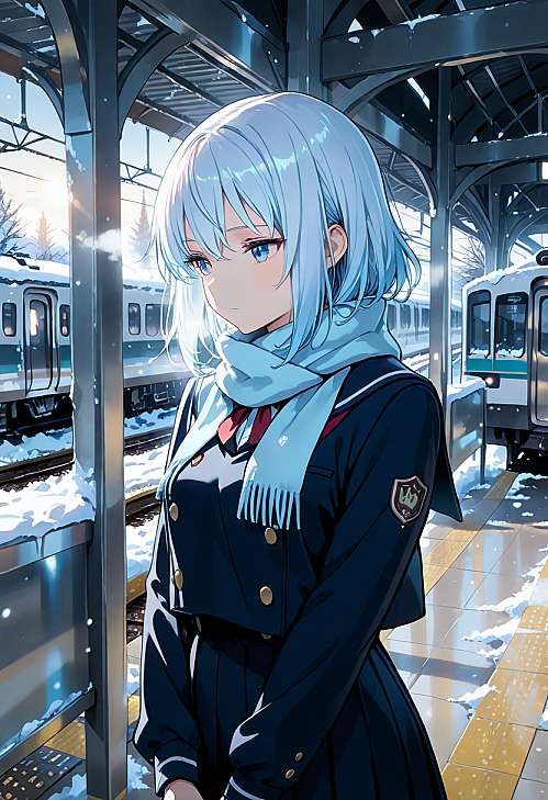 长安雪落待君归